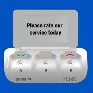 touchless feedback kiosk